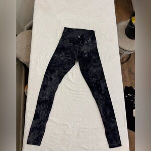 Lululemon Align High-Rise Pant 28” Inseam Size6 Diamond Dye Pitch Grey Graphite